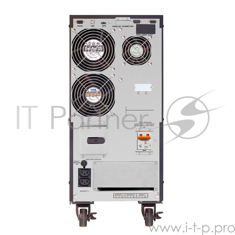 ИБП CROWN On-Line CMUOA-350-6K 6000VA/5400W, корпус металл, TOWER, АКБ 16*12V/7AH, PF-0.9, AVR 110-300V, порт USB/RS-232, EPO, розетки - клемная колодка (Ph+N+GND), входной кабель 2,5 м, вентилятор охлаждения, автомат, слот для SNMP, порт для доп. ба