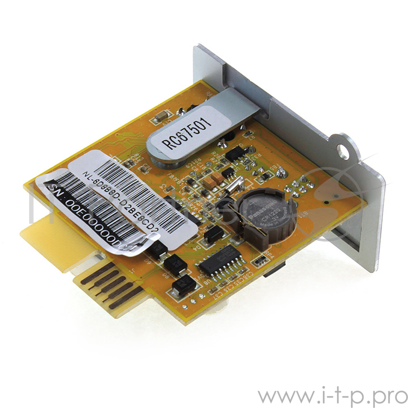 SNMP-адаптер для ИБП CMSNC-01 (Позволяет осуществлять управление и мониторинг ИБП по протоколу SNMP через разъём RJ-45 сетевого подключения и через USB,Порты:RJ-45 х1 шт., USB тип B х 1 шт.)