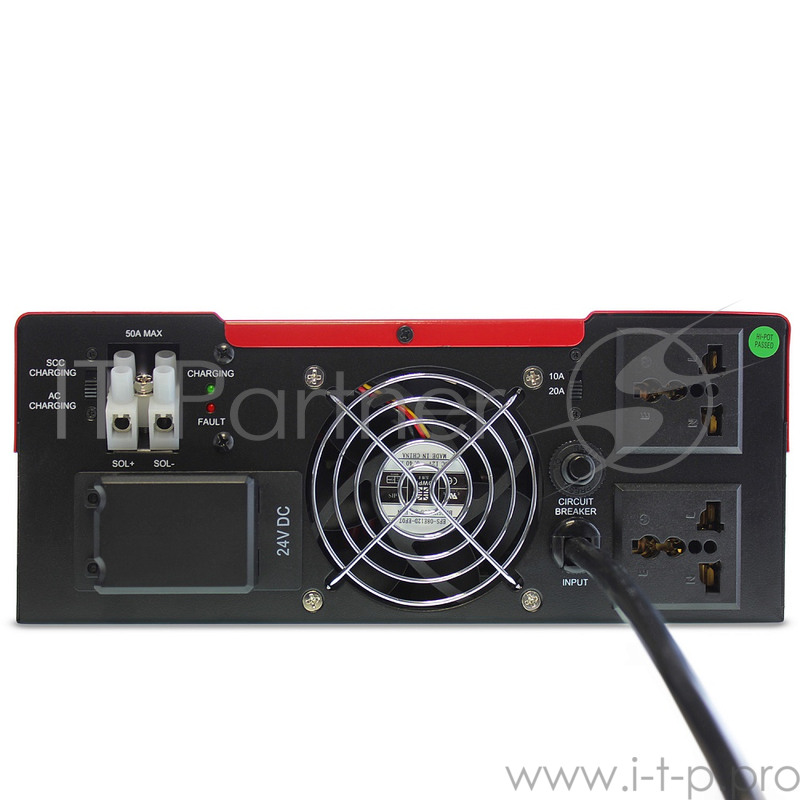 Инвертор CROWN RICCO 1.2K 1200VA/720W, корпус металл, универсальный (напольный/крепление на стену), (подключение 1 х АКБ 12V до 250AH), розетки 1х (1Ph+N+GND), LCD-дисплей, тип выходного сигнала - апроксимированная синусоида, AVR 90-280V, входной к