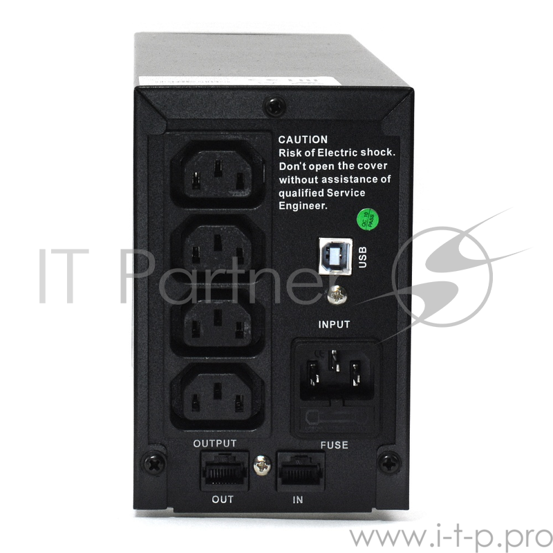 ИБП CROWN Line Intractive CMU-SP500IEC USB 500VA310W, корпус металл, 1x12V/4.5AH, розетки 4*IEC, трансформатор AVR 140-290V, cъёмный кабель 1.2 м, порт RJ11/45, порт USB, защита: от перегрузки, от КЗ, от скачков напряжения
