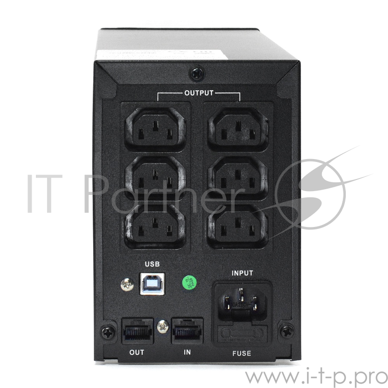 ИБП CROWN Line Intractive CMU-SP650IEC LCD USB 650VA360W, корпус металл, 1x12V/7AH, розетки 6*IEC, трансформатор AVR 140-290V, LCD-дисплей, cъёмный кабель 1.2 м, порт RJ11/45, порт USB, защита: от перегрузки, от КЗ, от скачков напряжения