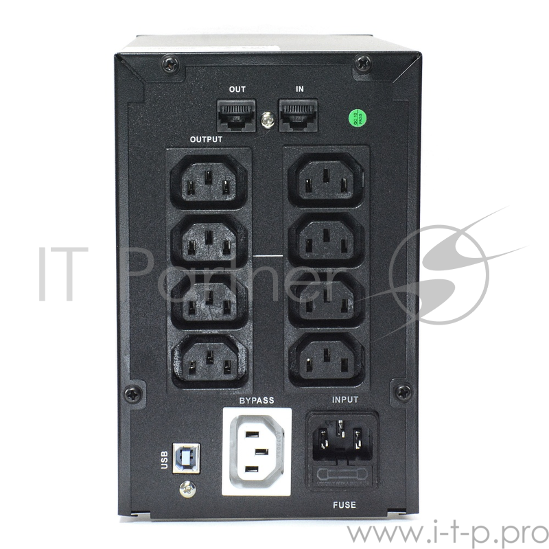 ИБП CROWN Line Intractive CMU-SP800IEC USB 800VA480W, корпус металл, 1x12V/9AH, розетки 8*IEC, трансформатор AVR 140-290V, cъёмный кабель 1.2 м, порт RJ11/45, порт USB, защита: от перегрузки, от КЗ, от скачков напряжения