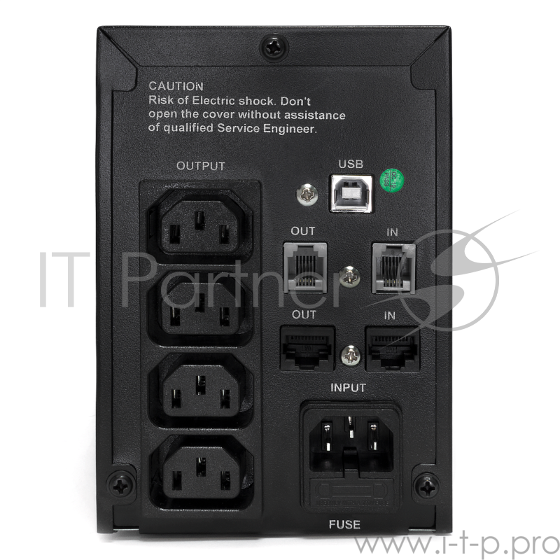 ИБП CROWN CMU-850ХIEC USB 850VA/480W, корпус металл, 1x12V/9AH, выходные розетки 4*IEC С13, трансформатор AVR 162-290V, интегрированный кабель 1.2 м, порт USB, LED-индикация, защита батареи от полного разряда, от перегрузки, от КЗ, ПО