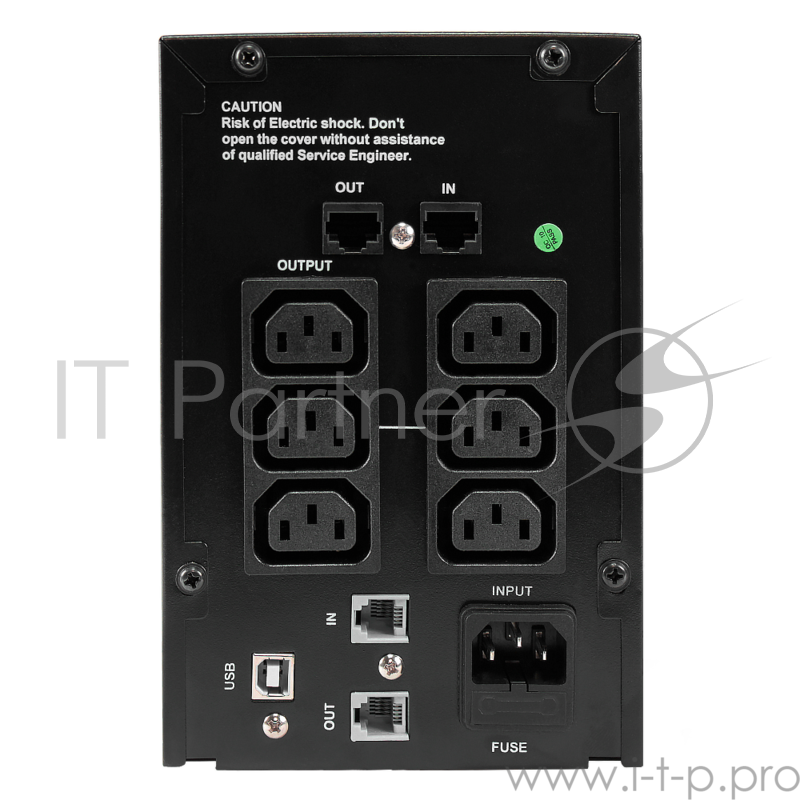 ИБП CROWN CMU-1000ХIEC USB 1000VA/600W, корпус металл, 2x12V/7AH, выходные розетки 6*IEC С13, трансформатор AVR 162-290V, интегрированный кабель 1.2 м, порт USB, LED-индикация, защита батареи от полного разряда, от перегрузки, от КЗ, ПО