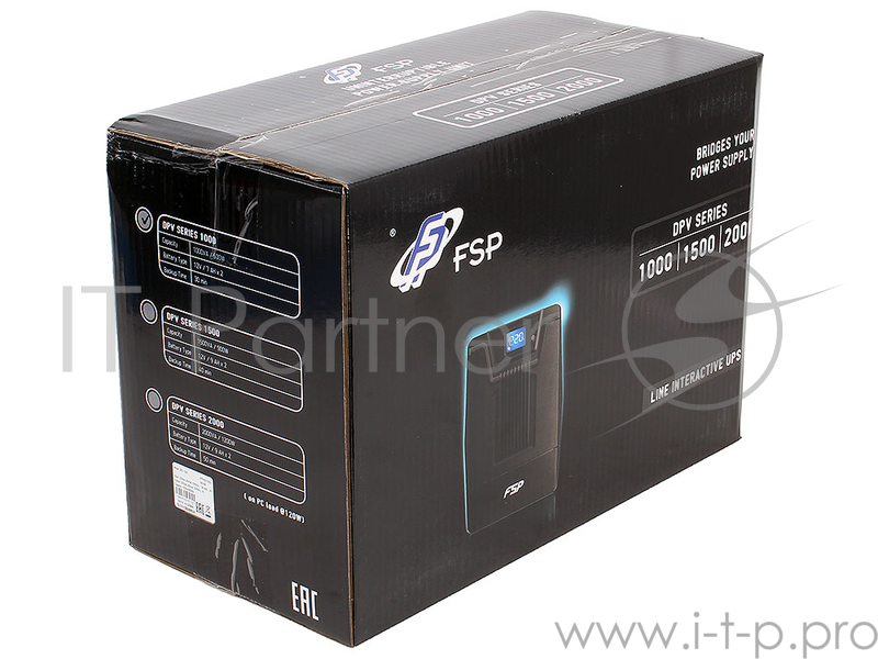 ИБП DPV1000 IEC*4 DPV1000 IEC*4 1000VA (600W), LCD