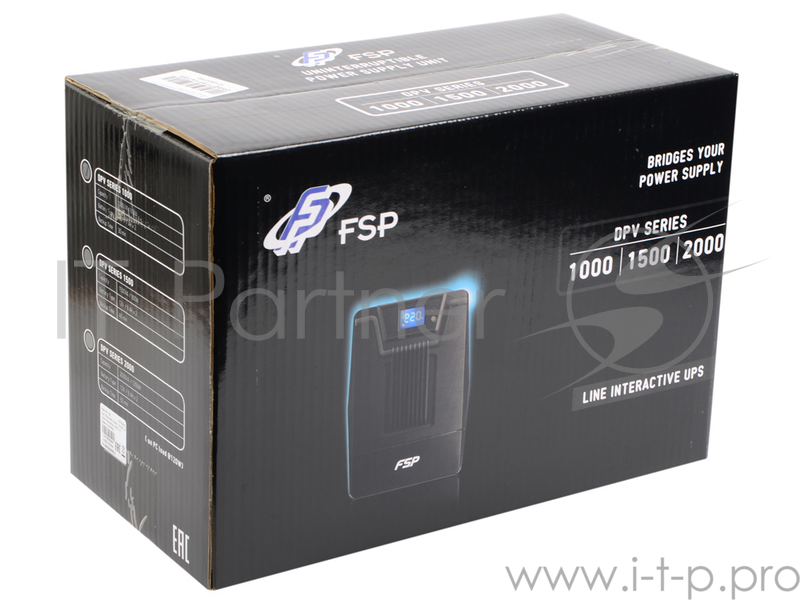 Источник бесперебойного питания DPV1000 DPV1000 SCHUKO 1000VA (600W) SCHUKO*4 (PPF6000901) {2}