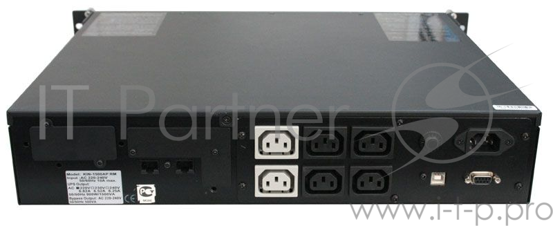 Источник бесперебойного питания Powercom King Pro RM KIN-1500AP RM 900Вт 1500ВА черный
