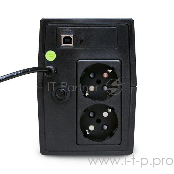 ИБП UPS PowerMan Back PRO 600 Plus (600VA, USB)