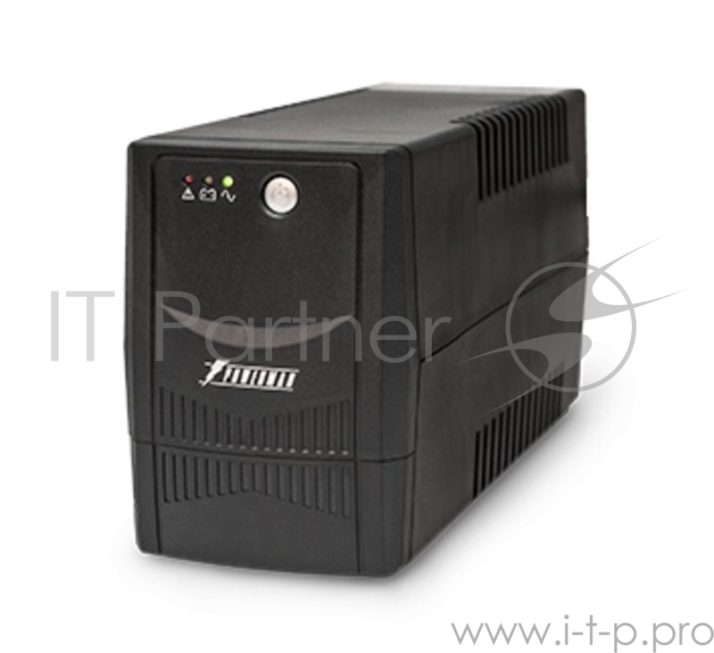 Источник бесперебойного питания Powerman UPS BackProPlus 600VA/360W, AVR+interface+soft+int, Out: 2xShuko, Black*BackProPlus600
