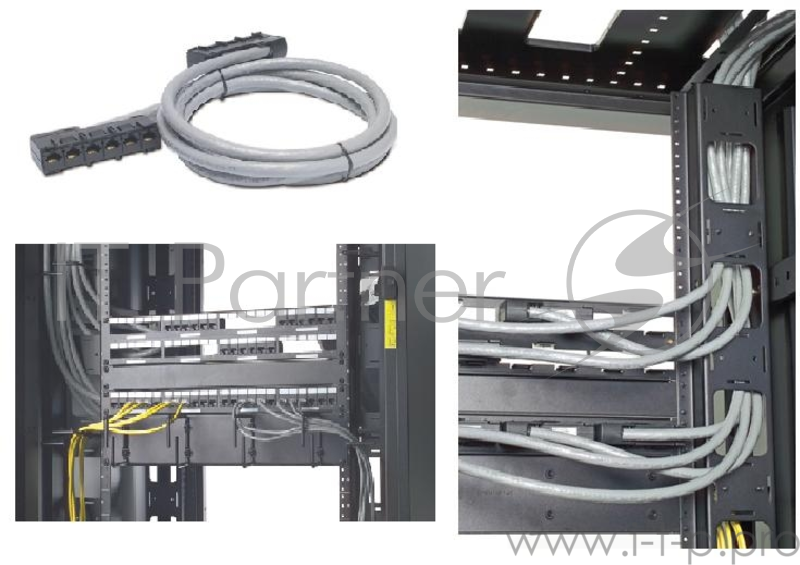 Кабель APC Data Distribution Cable, CAT5e UTP CMR Gray, 6xRJ-45 Jack to 6xRJ-45 Jack, 41ft (12,5m)