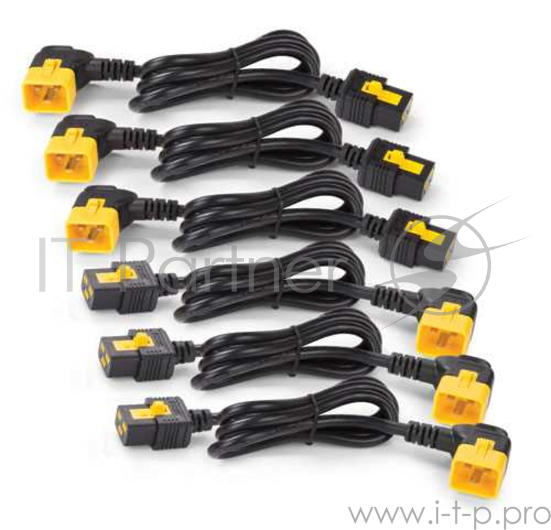 Кабель питания Power Cords Power Cord Kit (6 ea), Locking, C19 to C20 (90 Degree), 1.2m