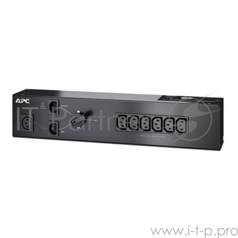 Панель обходного режима APC Service Bypass PDU, 230V 10AMP W/ (6) IEC C13 out IEC C14 in