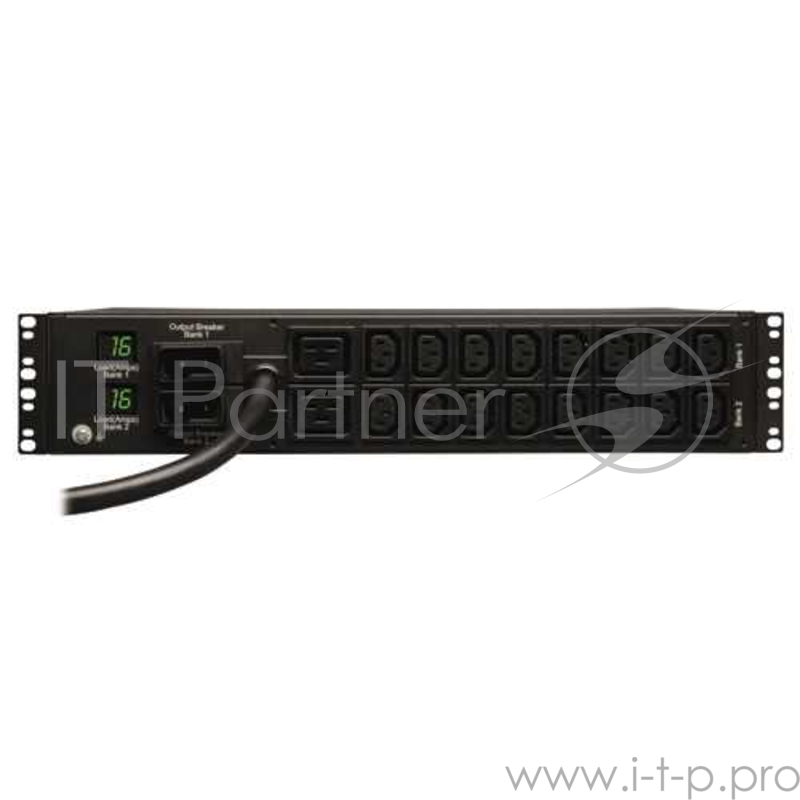 Блок розеток Tripp Lite 230V, 32 amps, (2) C19 AC outlets & (16) C13 AC outlets, IEC309 32A (2P+E) input plug, 2U mounting format.