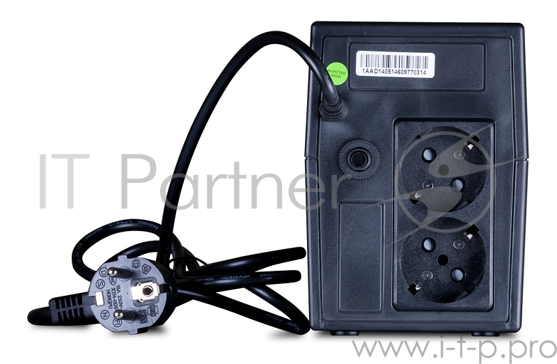 ИБП Exegate Power Back NNB-400 <400VA, Black, 2 евророзетки>