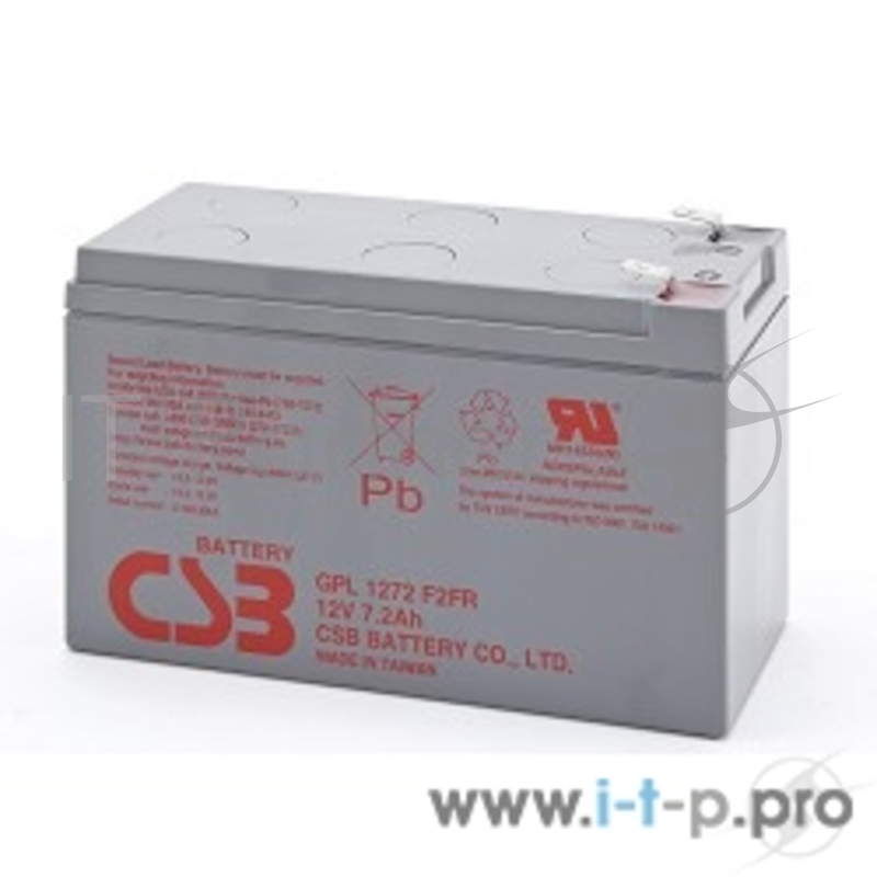 Батарея CSB GP L1272 F2 (12V, 7Ah) с увеличенным сроком службы (10 лет)