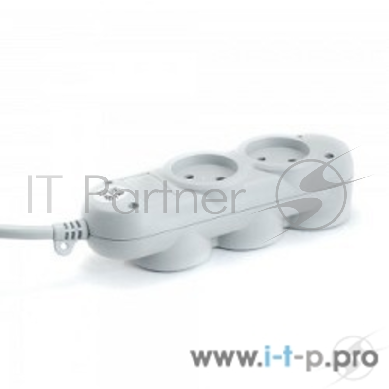 Сетевой фильтр PowerCube Удлинитель бытовой (PC-Y-6-32-3) 16А, 3м, 3 роз.с/з+2 роз.б/з,3500Вт, 1,50 мм2