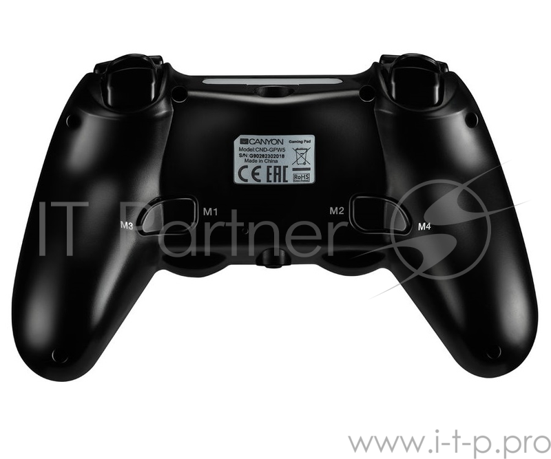 Геймпад беспроводной CANYON CND-GPW5 With Touchpad для: PlayStation 4 PS4, черный