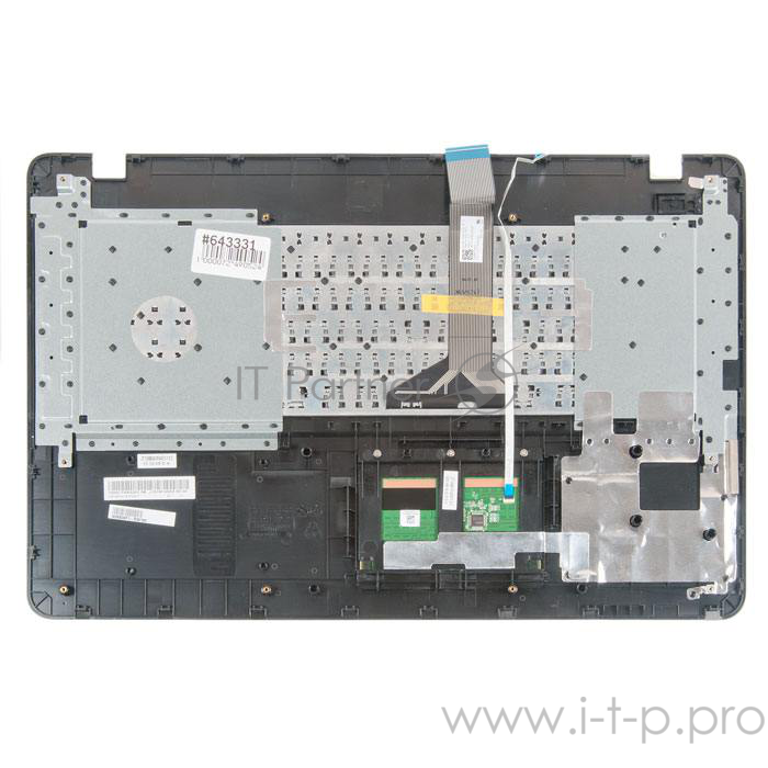 клавиатура для ноутбука Asus X751LB-1A с топкейсом, черный, с тачпадом