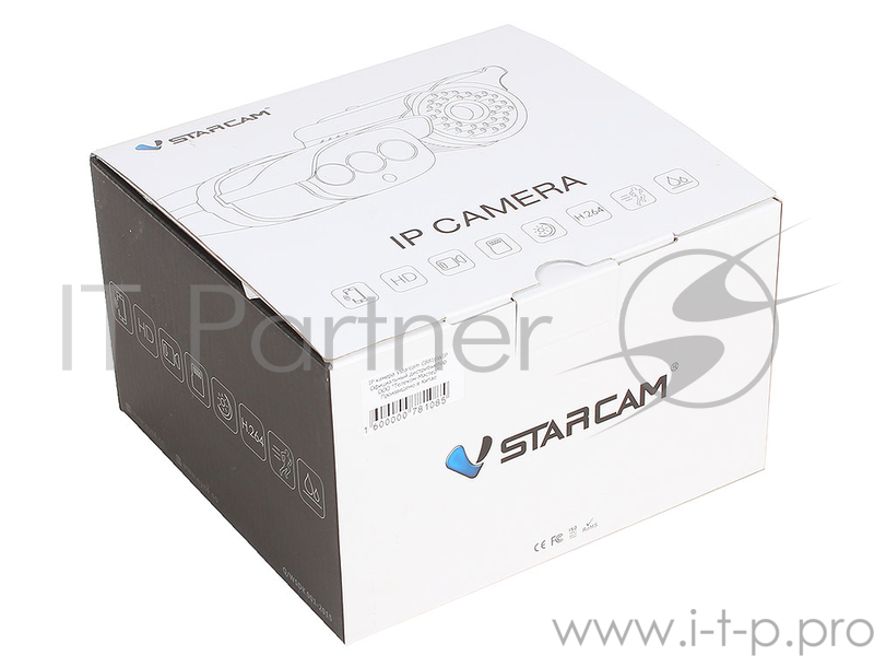 Камера VStarcam C8816WIP Уличная беспроводная IP-камера 1920x1080, IR15M, P2P, 4mm, 0.3Lx., 91.7*, MicroSD