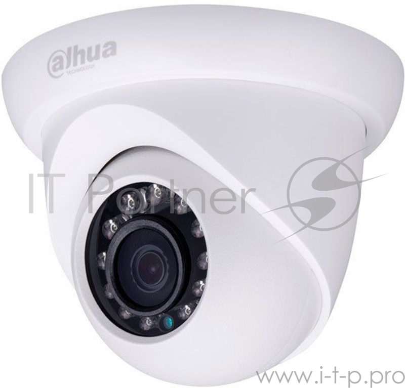 Видеокамера IP Dahua DH-IPC-HDW1230SP-0360B 3.6-3.6мм цветная корп.:белый