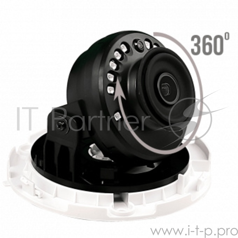 Камера видеонаблюдения ActiveCam AC-H1D1 3.6-3.6мм HD TVI цветная корп.:белый