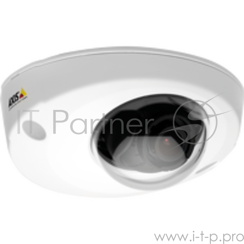 Камера видеонаблюдения AXIS AXIS P3915-R Mk II 1080p fixed dome onboard camera with male RJ-45 network connector, and support for audio and I/O.
