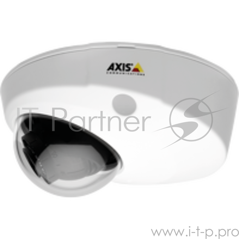Камера видеонаблюдения AXIS AXIS P3915-R Mk II 1080p fixed dome onboard camera with male RJ-45 network connector, and support for audio and I/O.