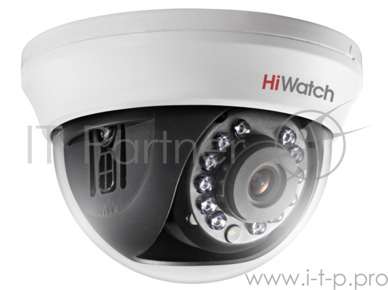 Камера видеонаблюдения Hikvision HiWatch DS-T201 6-6мм HD TVI цветная корп.:белый