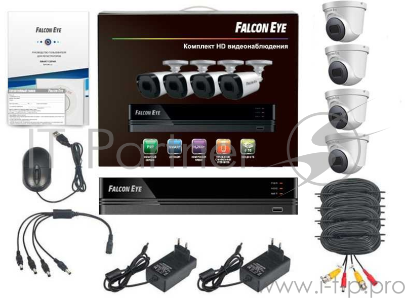 Комплект видеонаблюдения Falcon Eye FE-104MHD Дом