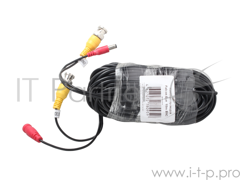 Кабель BNC+DC Falcon Eye BNC (f) DC (m)/BNC (f) DC (f) 18м черный