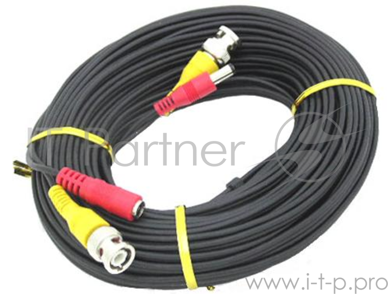 Кабель BNC+DC Falcon Eye BNC (f) DC (m)/BNC (f) DC (f) 18м черный