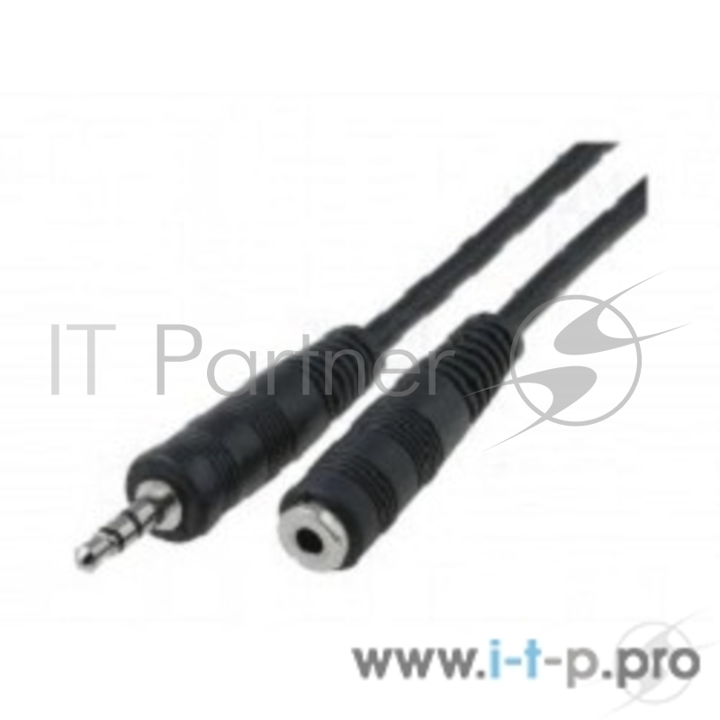 Удлинитель аудио 3.5мм стерео 5bites AC35J-020F (2.0м), черный