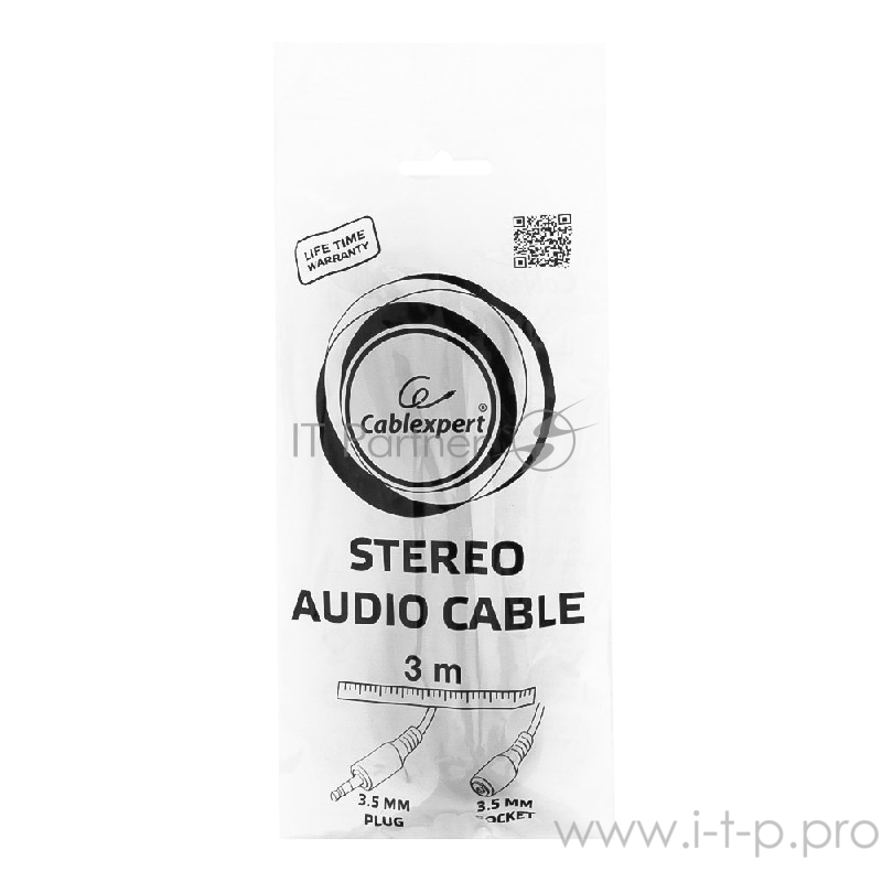 Удлинитель аудио 3.5мм стерео Gembird Cablexpert CCA-423-3M (3.0м)