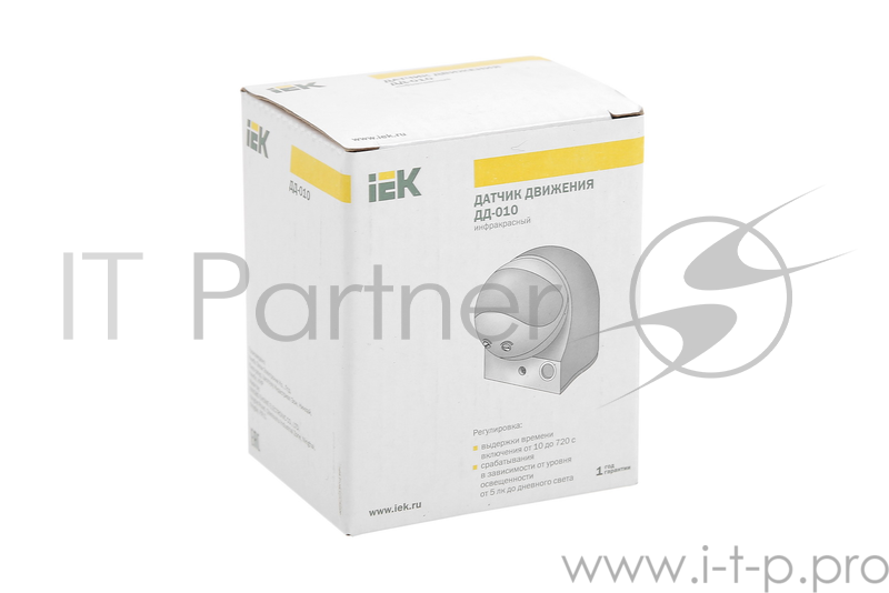 Датчик движения ИЭК ДД 010 белый, 1100Вт