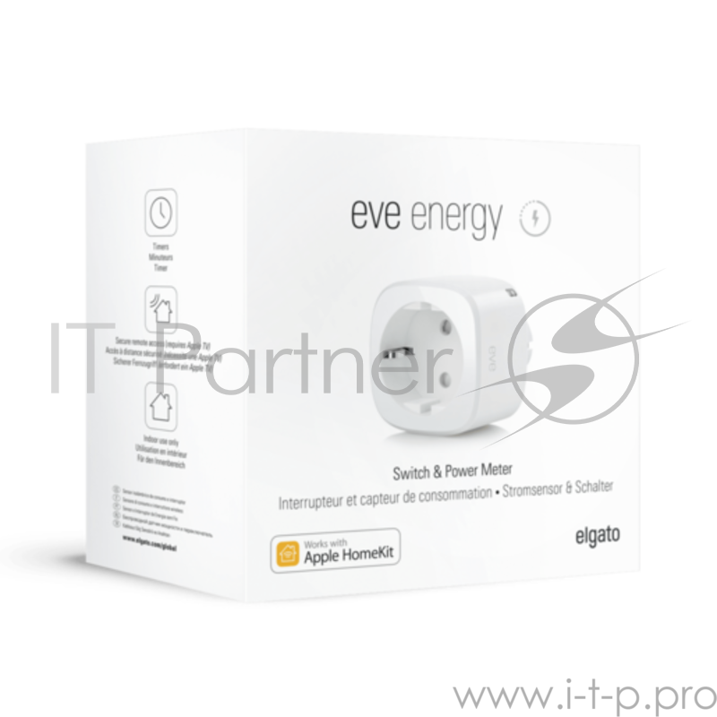 Eve Energy датчик для измерения энергопотребления (умная розетка). Цвет: белый.