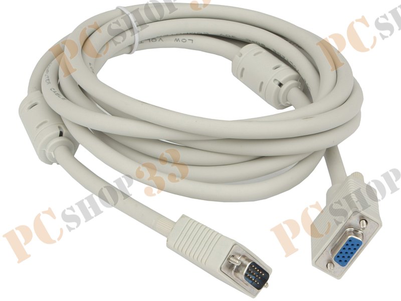 Удлинитель D-Sub Flextron CDS-DMF-3.0-01-K1, 28AWG, с ферритовыми кольцами (3.0м)