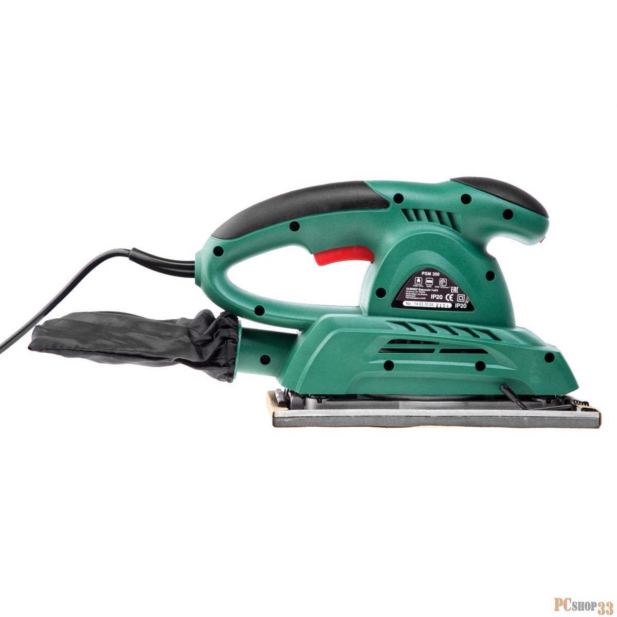 Шлифовальная машина Hammer Flex PSM300 Плоская шлфовальная машина 20209 {300Вт 6000-12000об/мин 115x230 мм}