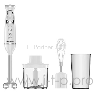 Блендер АКСИНЬЯ КС-308В белый: 1000 Вт, регулир. скорости,стакан, венчик, измельчитель(6)