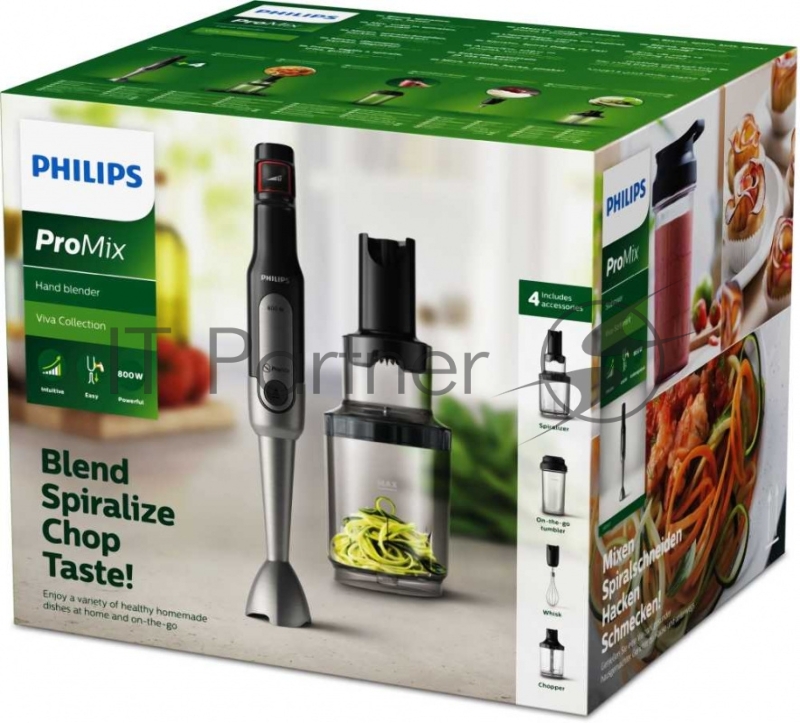 Блендер погружной Philips HR2657/90 800Вт черный/нержавеющая сталь