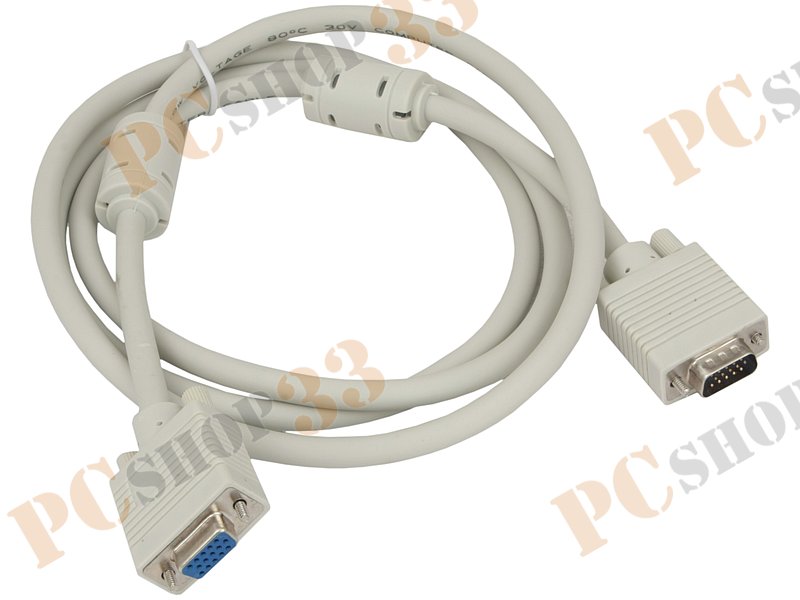 Удлинитель D-Sub Flextron CDS-DMF-1.8-01-P1, 28AWG, с ферритовыми кольцами (1.8м)