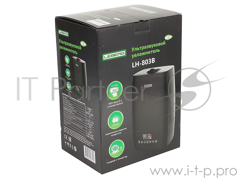 Увлажнитель воздуха Leberg LH-803B чёрный