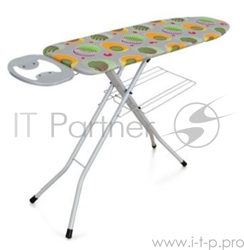 Гладильная доска DOGRULAR виктория серый(Рабочая поверх-ть 120х38см. Регулир-ка высоты 70-90см. Электростатическая порошковая покраска. Подставка под утюг с антипригарными силикон. вставками. Ваккумная прозрачная упаковка. Аппарат д/глажение рукава.