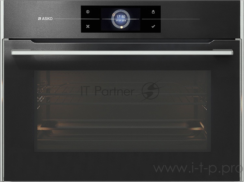 Встраиваемая электрическая духовка ASKO/ 45.5x59.5x54.6 см, СВЧ, 50 л, 19 режимов, антрацит