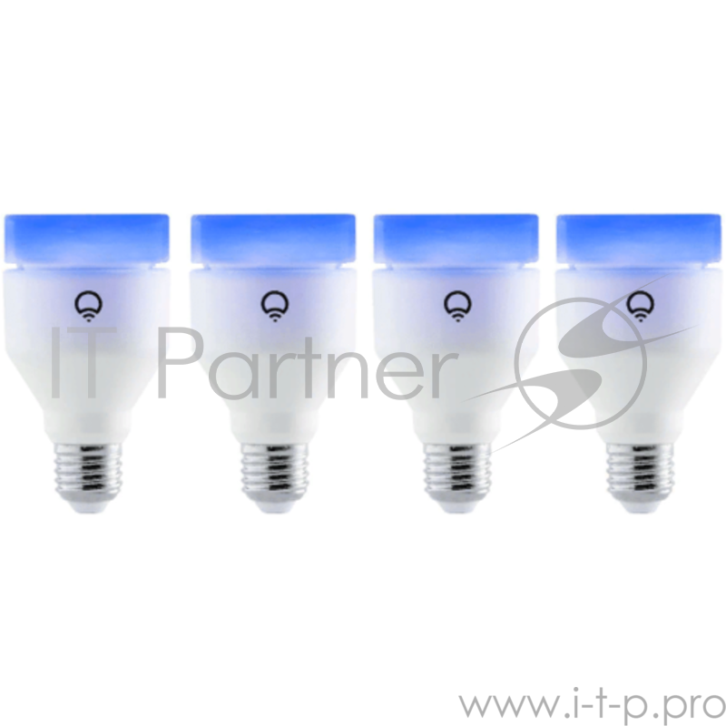Набор умных светодиодных ламп LIFX A19 4 шт. Цоколь E27.