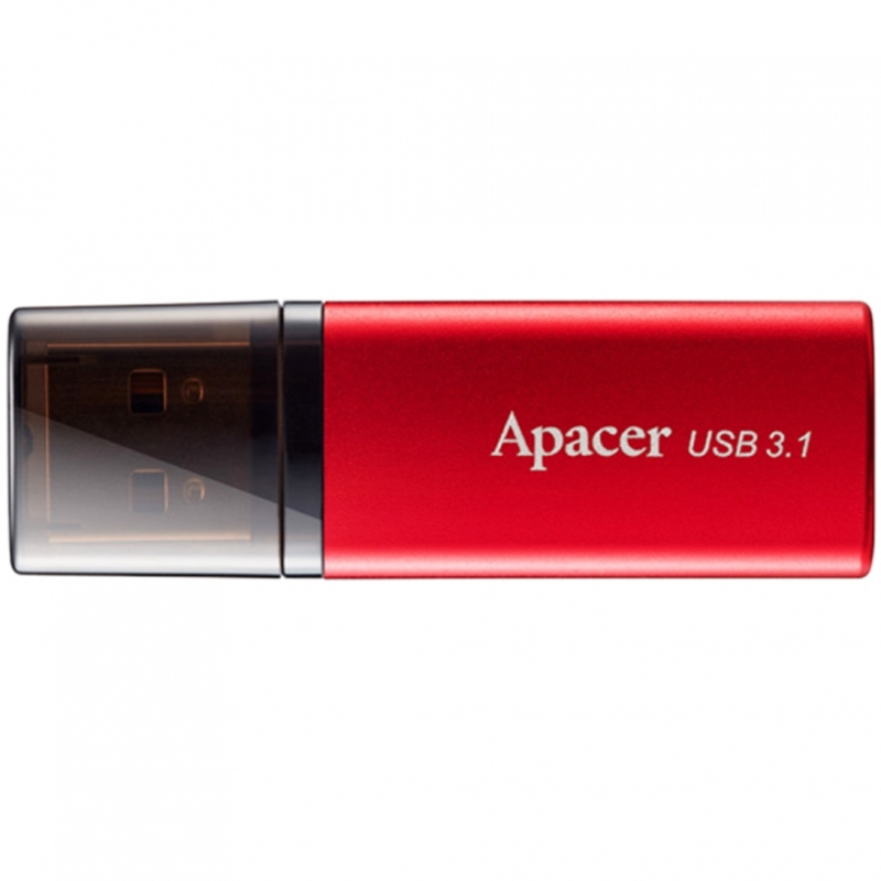 Флэш-диск 128GB Apacer AH25B USB Flash AP128GAH25BR-1 USB 3.1 Gen 1, Red/Black, Metal case, RTL (916303)