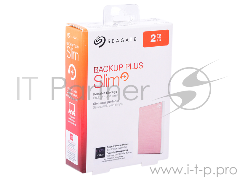 Жесткий диск Seagate Original USB 3.0 2Tb STHN2000405 Backup Plus Slim 2.5