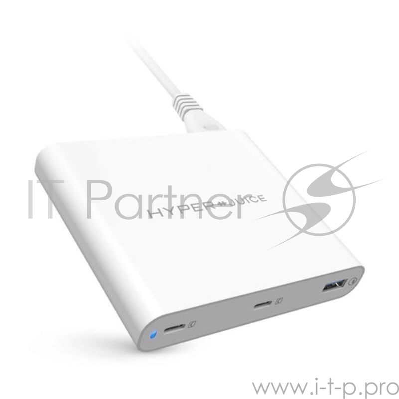 Зарядное устройство для мобильных устройств Hyper HyperJuice 87W Dual USB-C Charger with QC 3.0 USB-A. Порты 2 x USB-C PD 3.0, USB Qualcomm QC 4.0.