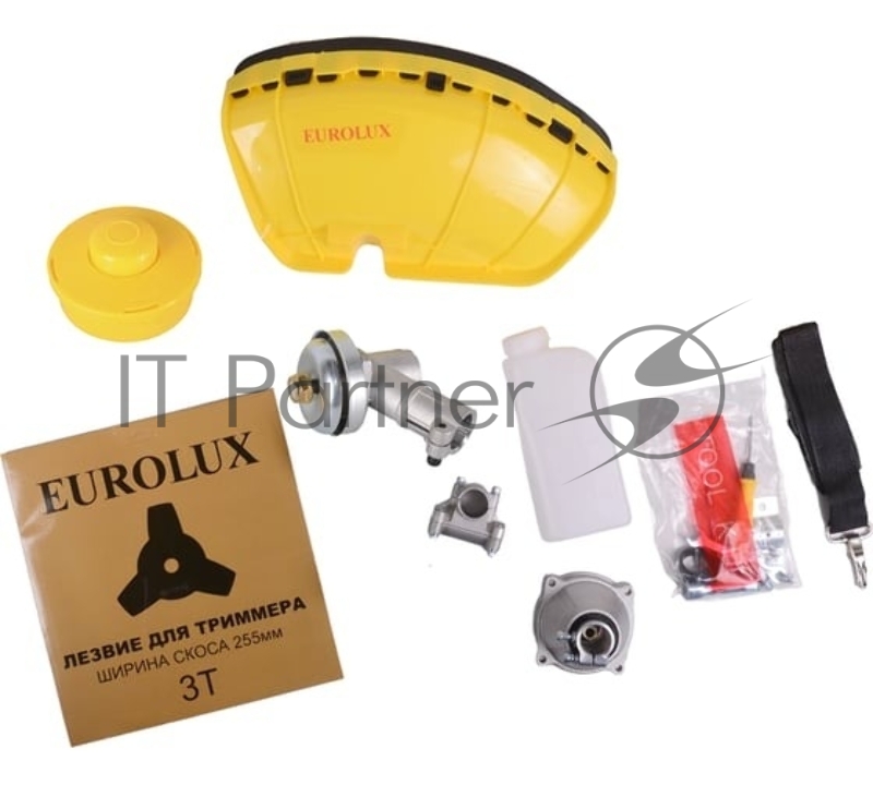 Триммеры Eurolux TR-1300T 70/2/16 Бензиновый триммер { 2-х тактный, 1,3 кВт, ширина 255мм, бак 700мл, 7кг }