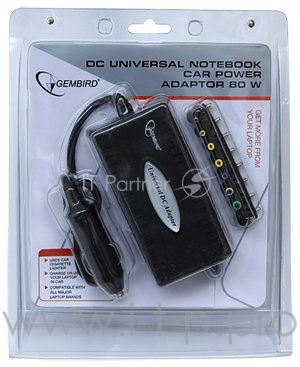 Аксессуар к ноутбуку Gembird NPA-DC1 {Адаптер питания NPA-DC1 12 В Универсальный д/ноутбуков 80Вт прикуривателя}
