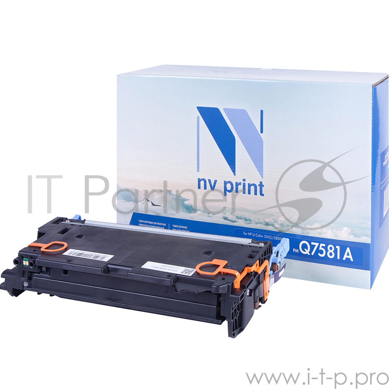 Картридж NV Print совместимый HP Q7581A CYAN для LJ Color 3505/3800 (6000k)